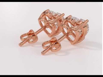 HEART SOLITAIRE EARRINGS
