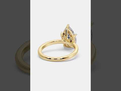 PEAR SOLITAIRE RING